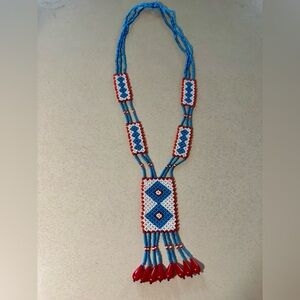 Vintage Handmade Woven Navajo Bead Necklace